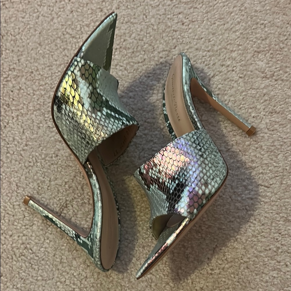 Gianvito Rossi snakeskin pointed toe miles - Picture 2 of 6